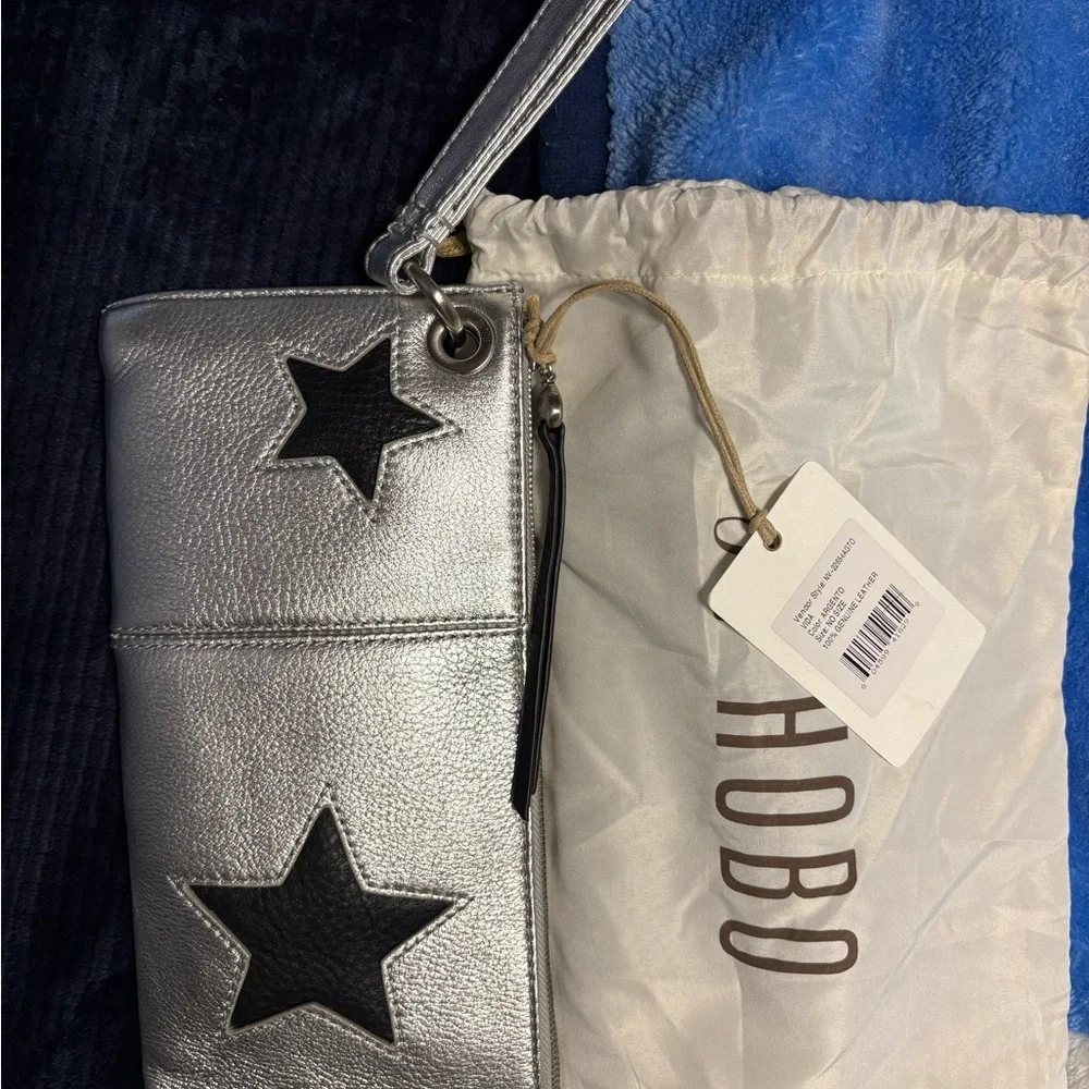 Hobo Black and Silver Star Clutch - Picture 2 of 3